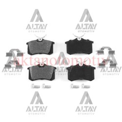 FREN BALATA MEGANE II / 307 / C3 / C4 / GOLF4 / BORA 99-05 (KALINLIK 17mm) ARKA CİVATALI